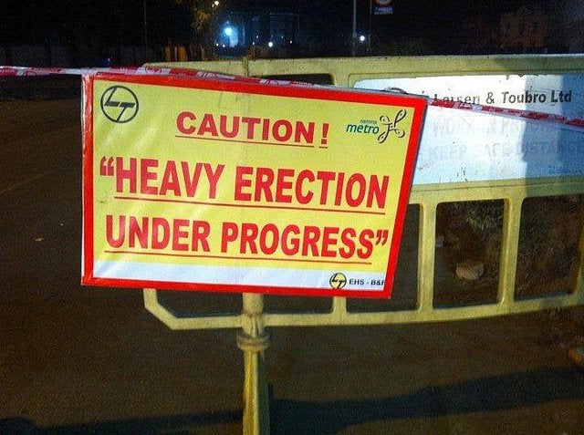 Erection under Progress